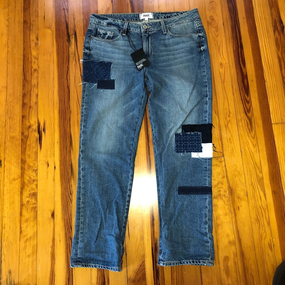 Paige Porter Mid Rise Boyfriend Jeans